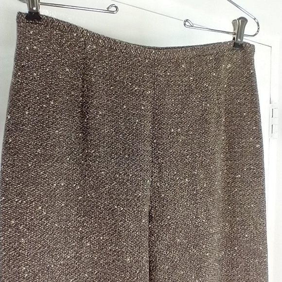 ANN TAYLOR NUBBY WOOL RAYON BLEND PANTS - Picture 3 of 5